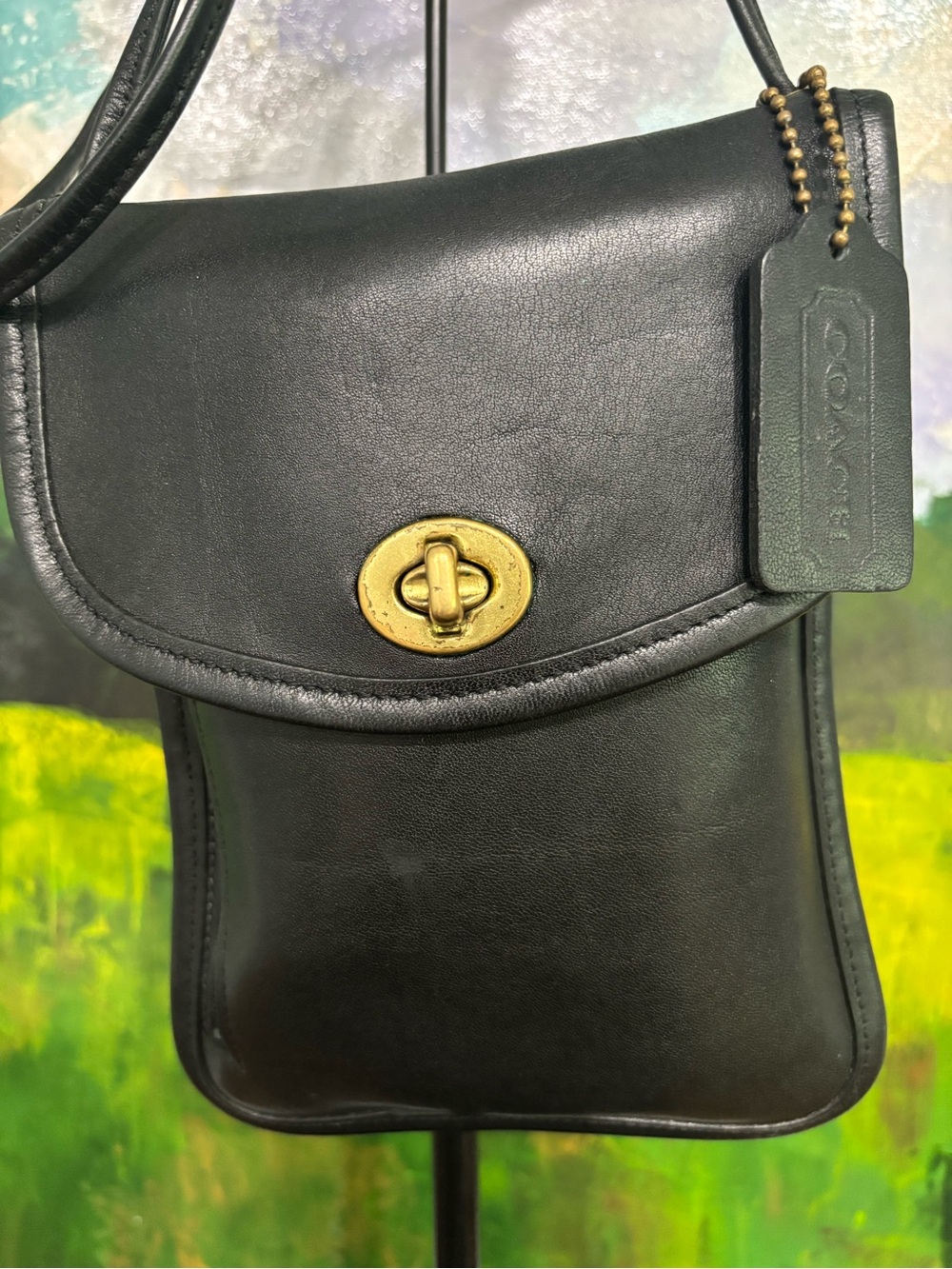 Vintage Coach Tourist Pouch Passport Hipster 6908 Black USA